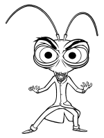 Een kleurplaat van  monsters versus aliens